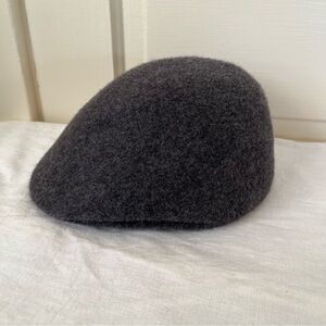 Apt.9 Gray 100% Wool Cabbie Hat Driver Newsboy Beret Gatsby Cap Men L/XL